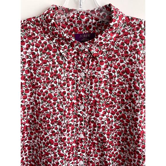 J Crew Sz XXL Amelia Mini Dress Liberty Print Cotton Casual Preppy Cruise Comfy - Picture 6 of 15